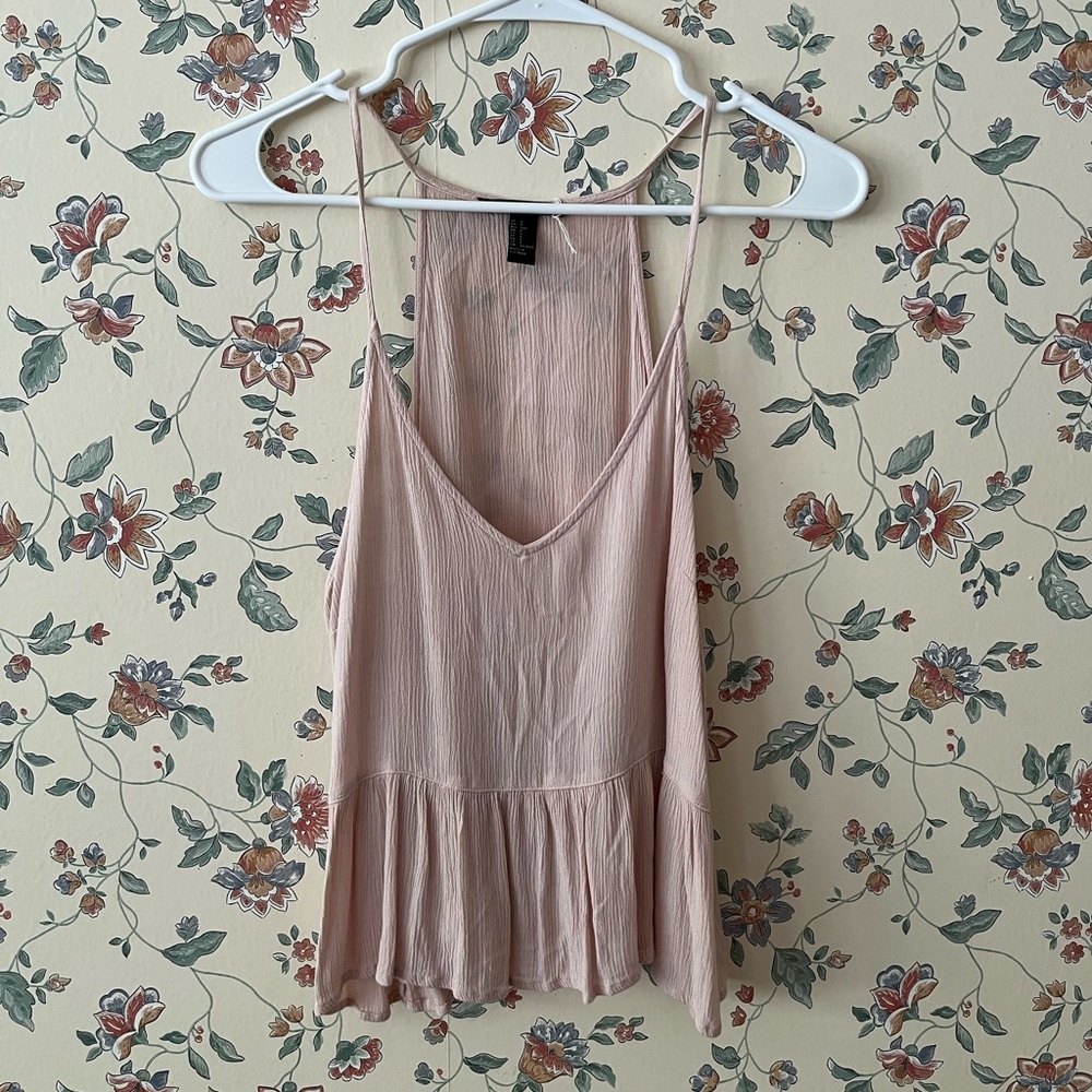 Women's Pink Sleeveless Top
